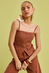 Blusa Nubia Canela