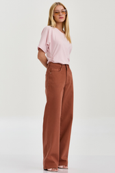 Calça Reta Jade Canela