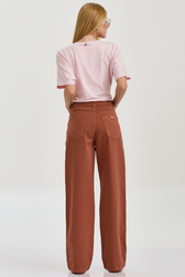 Calça Reta Jade Canela