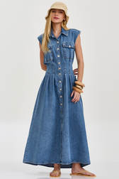 Vestido Jeans Longo Scarlet