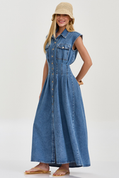 Vestido Jeans Longo Scarlet