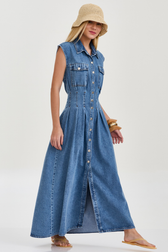 Vestido Jeans Longo Scarlet