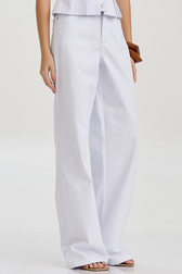 Calça Reta Alta Jade White