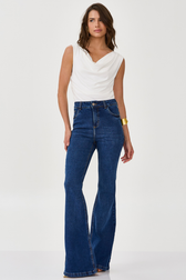Calça Jeans Flare Denise Valmont 