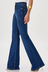 Calça Jeans Flare Denise Valmont 