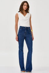 Calça Jeans Flare Denise Valmont 