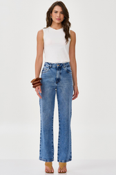 Calça Jeans Wide Leg Thassia Walker