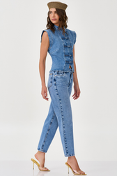 Calça Jeans Reta Silvia Lorran