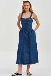 Vestido Jeans Midi Ruby