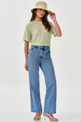 Calça Jeans Wide Leg Thassia Herrera