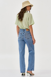 Calça Jeans Wide Leg Thassia Herrera