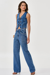 Calça Wide Leg Jeans Thassia Dante