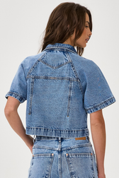 Camisa Jeans Cropped Ivanna