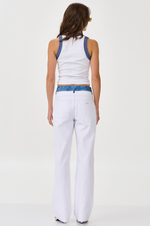 Calça Wide Leg Elodie Denim & White 