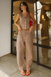 Calça Balloon Carpenter Acácia Cappuccino