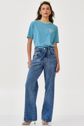 Calça Jeans Reta Inaya