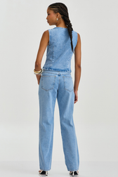 Calça Jeans Reta Baixa Britney