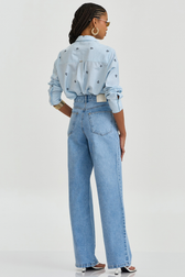 Calça Jeans Reta Jade Merlin