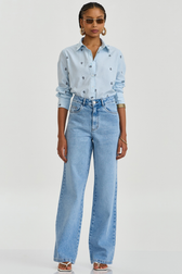 Calça Jeans Reta Jade Merlin