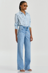 Calça Jeans Reta Jade Merlin
