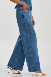 Calça Super Wide Jeans Mara Bianchi