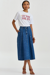 Saia Jeans Longa Damaris