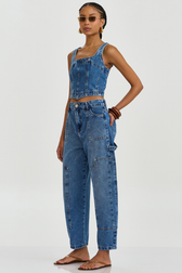 Calça Jeans Balloon Carpenter Acácia
