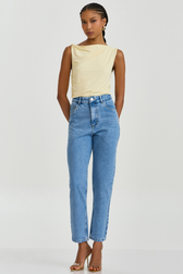 Calça Jeans Mom Flora Boechat
