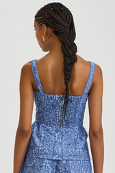 Blusa Lizzy Mosaic Denim