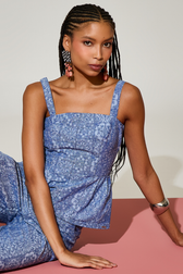 Blusa Lizzy Mosaic Denim