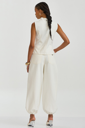 Calça Maxi Aladim Alana Natural 