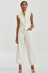 Calça Maxi Aladim Alana Natural 