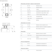 HC6312-ZZ-L038-C3 - Rolamento rígido de esferas de uma carreira com esferas de cerâmica