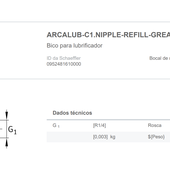 ARCALUB-C1.NIPPLE-REFILL-GREASE-R1/4 -  Lubrificador automático Arcalub Concept 1