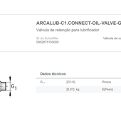 ARCALUB-C1.CONNECT-OIL-VALVE-G1/4 -  Lubrificador automático Arcalub Concept 1