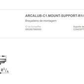 ARCALUB-C1.MOUNT-SUPPORT-R1/4 - Lubrificador automático Arcalub Concept 1