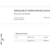 ARCALUB-C1.NIPPLE-M12X1,5-G1/4 - Lubrificador automático Arcalub Concept 1