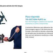 Placa extratora de três seções tripartida 210 mm TRI-SECTION-PLATE 210 - SCHAEFFLER