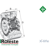 ZKLF2575-2RS-PE - Rolamento axial de esferas de contato angular -fusos - medias INA-FAG-SCHAEFFLER - distribuidor FAG-INA -ball screw bearings INA - Super precision bearings - medias INA-spindellager