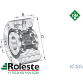 ZKLF30100-2RS-XL - Rolamento axial de esferas de contato angular -fusos - medias INA-FAG-SCHAEFFLER - distribuidor FAG-INA -ball screw bearings INA - Super precision bearings - medias INA-spindellager