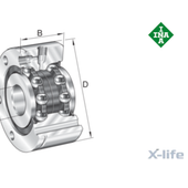 ZKLF2575-2RS-XL - Rolamento axial de esferas de contato angular -fusos - medias INA-FAG-SCHAEFFLER - distribuidor FAG-INA -ball screw bearings INA - Super precision bearings - medias INA-spindellager