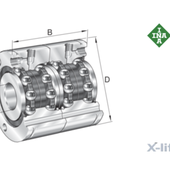 ZKLF2575-2RS-2AP-XL - Rolamento axial de esferas de contato angular