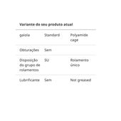 BSB3062-SU-XL- Rolamento de precisão para fusos de esfera  