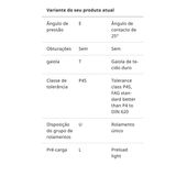 HS7017 E.T.P4S.UL- Rolamento de precisão para Spindle com esferas de aço reduzida 