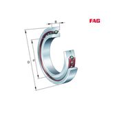 HC7020 C.T.P4S.UL - Rolamento para Spindle com esfera de cerâmica 