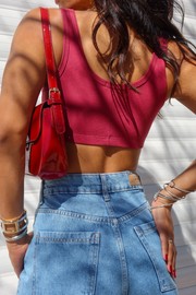 Cropped Top Canelado Castle