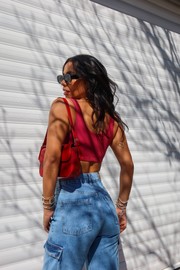 Cropped Top Canelado Castle