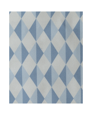Losango 2 Cores Azul Jeans E Azul Claro