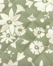 Florzinhas verde menta grande matelassado