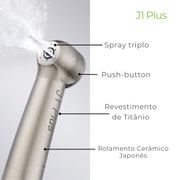 Caneta Alta Rotação de Titânio J1 Plus Jinme